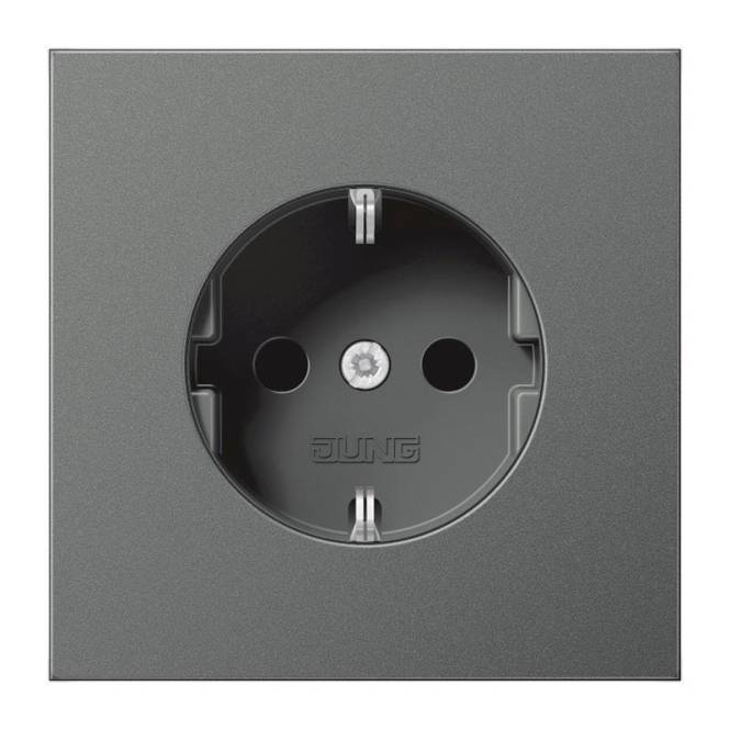 JG SCHUKO Steckdose AL1520AN 16A 250V LS anthrazit lack Install.Baumaterial Schaltermat/Geb.Steu