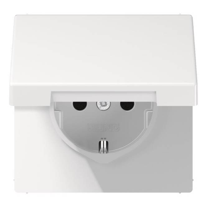 JG SCHUKO Steckdose LS1520KIKLWW m.Klappd.KI 16A 250V LS alpinweiß Install.Baumaterial Schalter