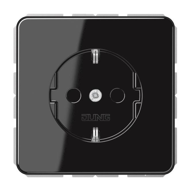 JG SCHUKO Steckdose CD1520SW 16A 250V CD schwarz Install.Baumaterial Schaltermat/Geb.Steu Schalter