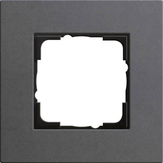 GIRA 0211226 Abdeckrahmen 1fach Esprit Linoleum-Multiplex Anthrazit Install.Baumaterial Schalter