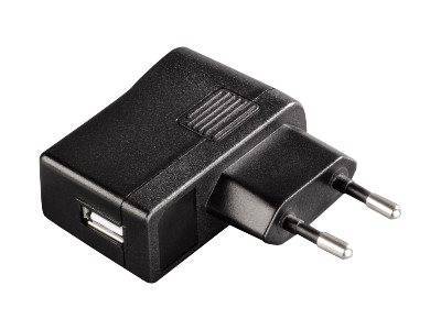 Hama USB-Ladeadapter schwarz 12108 100-240V,1000 mA,USB seitlich Unterhaltungselektr. Zubehör Video