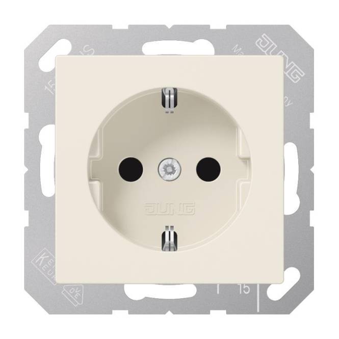 JG SCHUKO Steckd. A1520 cremeweiss Install.Baumaterial Schaltermat/Geb.Steu Schalter Steckdosenm