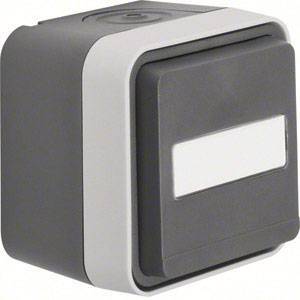 Berker Steckdose SCHUKO 47413515 m.Klappdeckel AP W.1 lichtgrau Install.Baumaterial Schalter