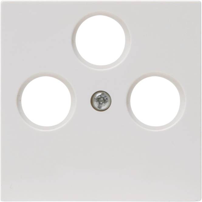 KOPP HK07 Koax Abdeckung 491029008 reinweiß 3fach Install.Baumaterial Schaltermat/Geb.Steu Schalter