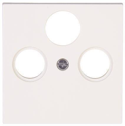 KOPP HK07 Koax Abdeckung 491029008 reinweiß 3fach Install.Baumaterial Schaltermat/Geb.Steu Schalter