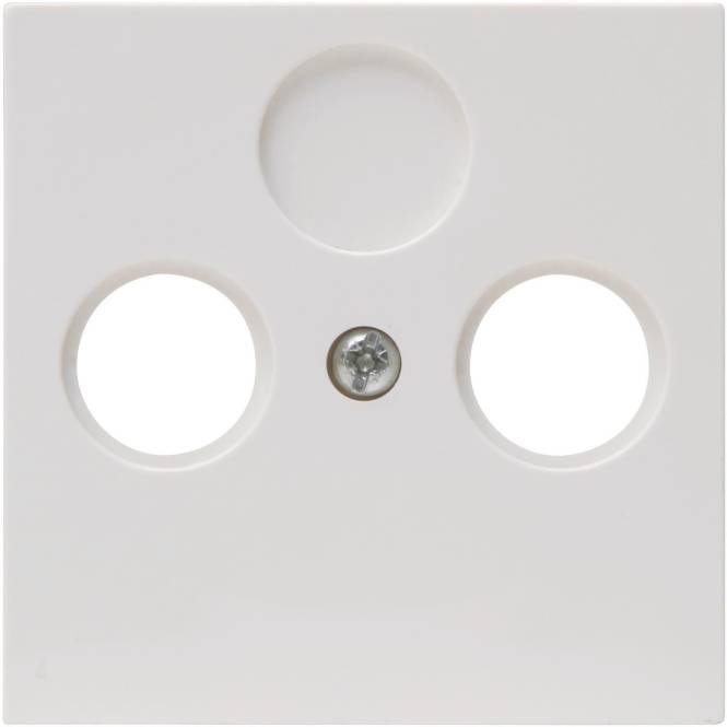 KOPP HK07 Koax Abdeckung 490929005 reinweiß 2fach Install.Baumaterial Schaltermat/Geb.Steu Schalter