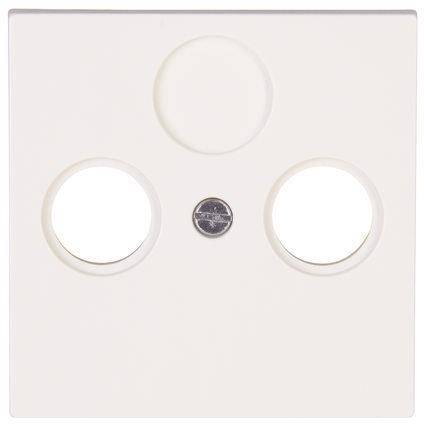 KOPP HK07 Koax Abdeckung 490929005 reinweiß 2fach Install.Baumaterial Schaltermat/Geb.Steu Schalter