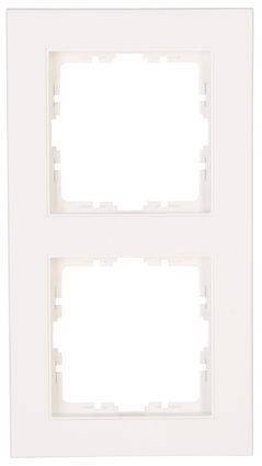 KOPP Abdeckrahmen 2f.HK07r-wei 402629005 Install.Baumaterial Schaltermat/Geb.Steu Schalter