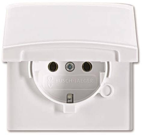 BJ Steckdose, Klappdeckel 20 EUGK-34-101 Allwetter wassergeschützt IP44 aws Install.Baumaterial
