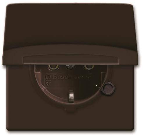 BJ Steckdose 20 EUGK-31-101 m.Klappdeckel Allwetter IP44 braun Install.Baumaterial Schalter