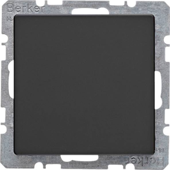 Berker Blindverschluss m. 6710096086 Zentralstück Q.1/Q.3 anthrazit, samt Install.Baumaterial