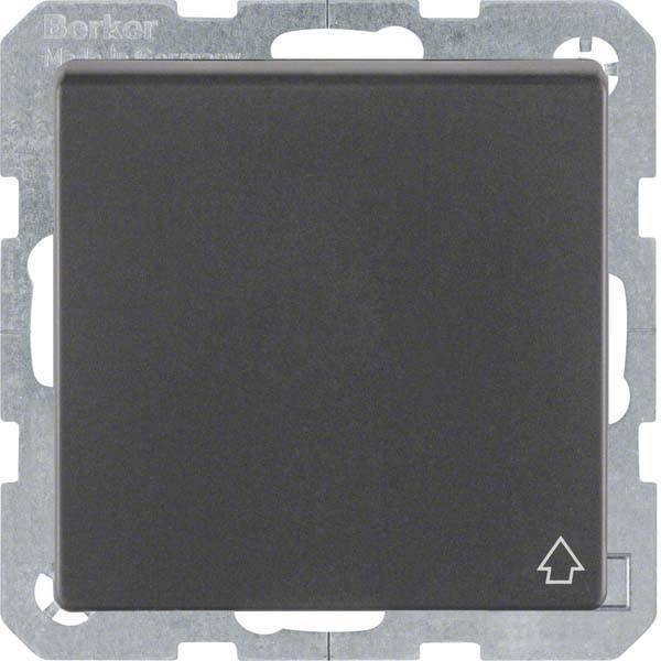 Berker Steckdose SCHUKO 47516076 m. Klappdeckel Q.1/Q.3 anthrazit, samt Install.Baumaterial Schalter