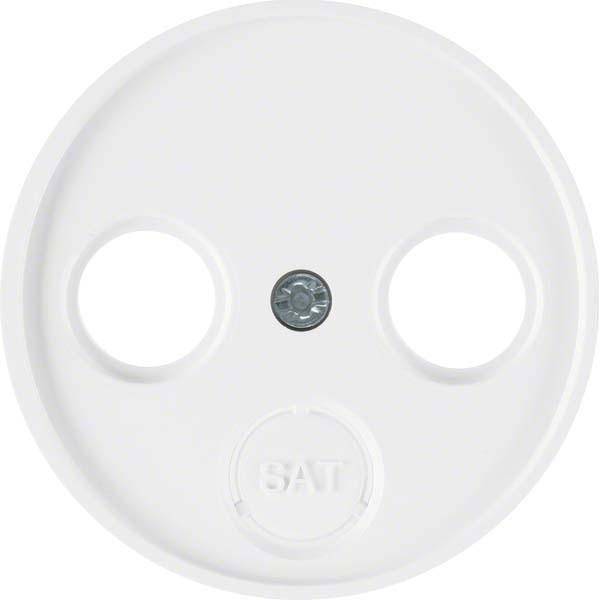 Berker R.1/R.3 Koax-Abdeckung 12032089 R.1/R.3/R.Classic polarweiß glänzend Install.Baumaterial