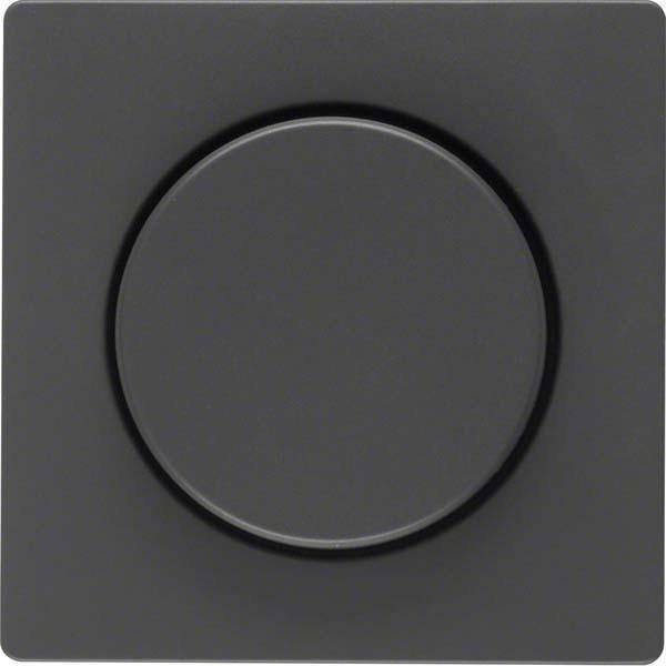 Berker Zentralstück m. 11376086 Regulierknopf Q.1/Q.3 anthrazit, samt Install.Baumaterial Schalter