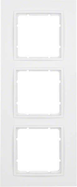 Berker B7 Rahmen 10136919 3fach polarweiß matt Install.Baumaterial Schaltermat/Geb.Steu Schalter