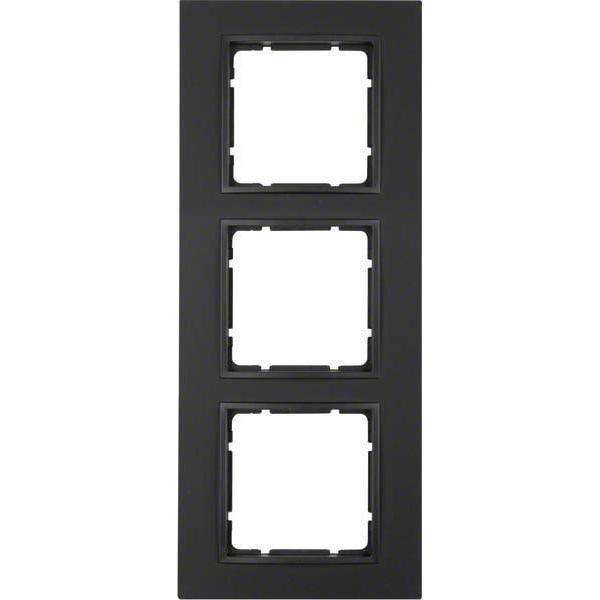 Berker B7 Rahmen 10136626 3fach anthrazit matt Install.Baumaterial Schaltermat/Geb.Steu Schalter