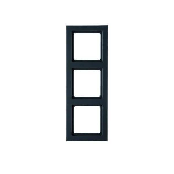 Berker Rahmen Q.3 3-fach 10136096 samt anthrazit, Install.Baumaterial Schaltermat/Geb.Steu Schalter