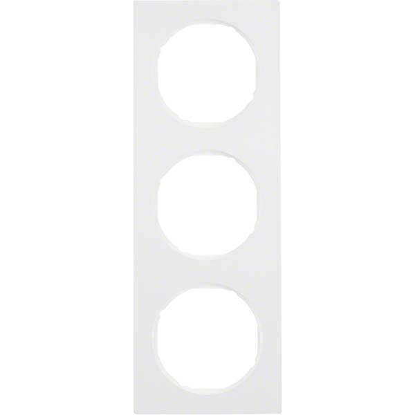 Berker Rahmen R.3 3fach 10132289 polarweiß glänzend Install.Baumaterial Schaltermat/Geb.Steu