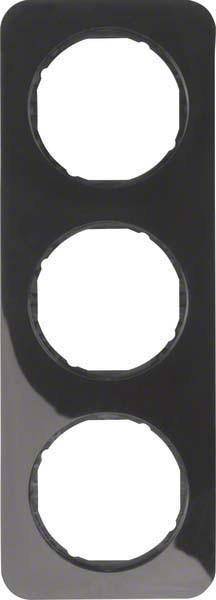 Berker Rahmen R.1 schwarz, 10132145 glänzend Install.Baumaterial Schaltermat/Geb.Steu Schalter