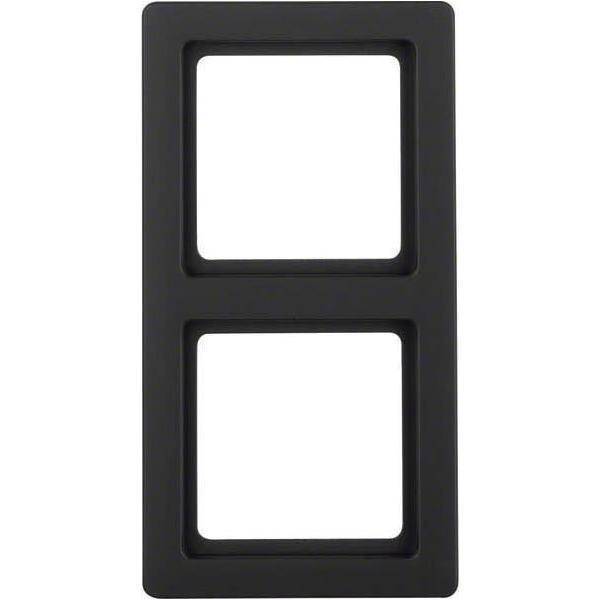 Berker Rahmen Q.1 2-fach 10126086 samt anthrazit, Install.Baumaterial Schaltermat/Geb.Steu Schalter