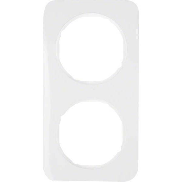 Berker Rahmen R.1 2fach 10122189 polarweiß glänzend Install.Baumaterial Schaltermat/Geb.Steu