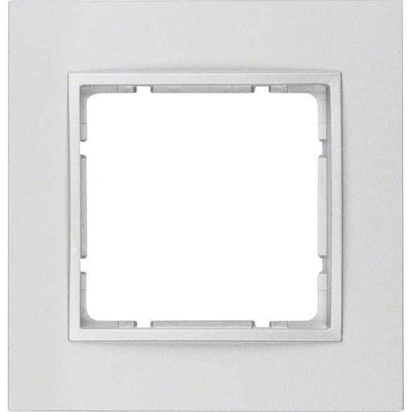 Berker Rahmen B.7 alu, matt 10116424 Install.Baumaterial Schaltermat/Geb.Steu Schalter Steckdosenm