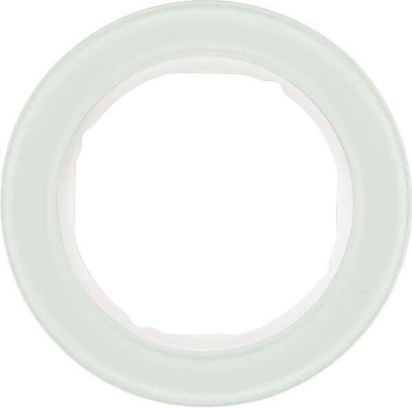 Berker Rahmen Serie R.Classic 10112009 Glas, polarweiß Install.Baumaterial Schaltermat/Geb.Steu