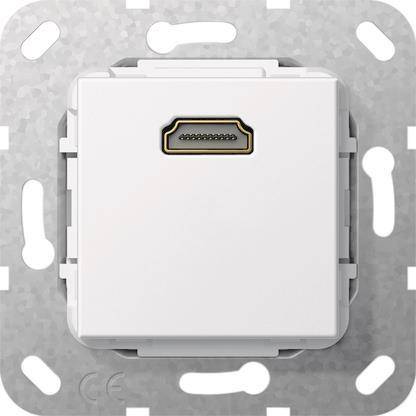GIRA 567003 HDMI Kabelpeitsche Einsatz Reinweiß glänzend Install.Baumaterial Schaltermat/Geb.Steu