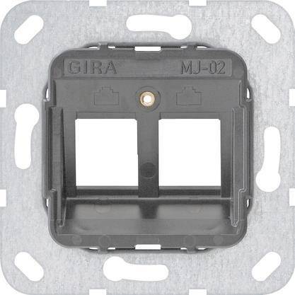 GIRA 560200 Modular Jack MJ-02 2fach Tragring Install.Baumaterial Schaltermat/Geb.Steu Schalter