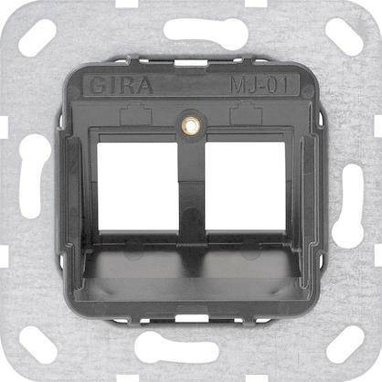 GIRA 560100 Modular Jack MJ-01 2fach Tragring Install.Baumaterial Schaltermat/Geb.Steu Schalter