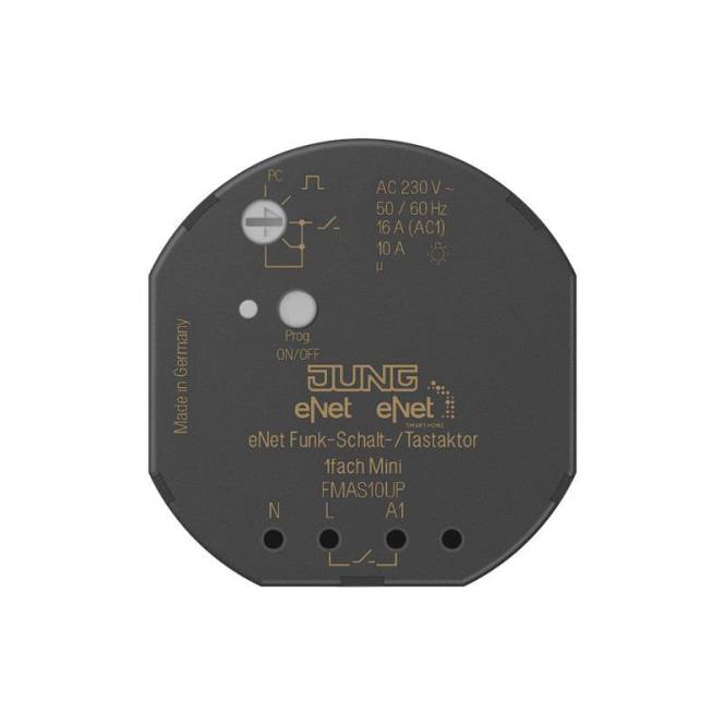 JG Funk-Aktor 1-kanalig FMAS10UP Install.Baumaterial Schaltermat/Geb.Steu Schalter Steckdosenm