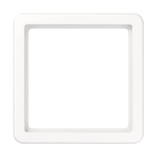Ein einfacher weißer quadratischer Rahmen mit abgerundeten Ecken, typischerweise für Dekorationszwecke verwendet.