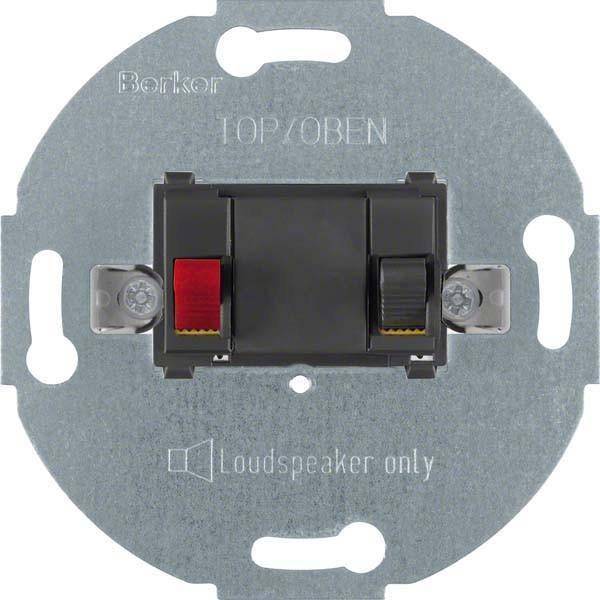 Berker Lautsprecher-Anschlussdose 457205 Modul-Einsatz anthrazit, matt Install.Baumaterial Schalter