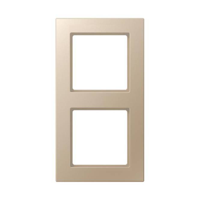 JG Rahmen 2fach AC582CH Champagner Install.Baumaterial Schaltermat/Geb.Steu Schalter Steckdosenm