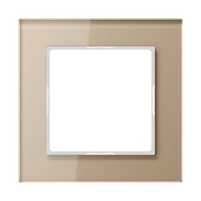 JG Rahmen 1fach AC581GLCH Champagner Install.Baumaterial Schaltermat/Geb.Steu Schalter Steckdosenm