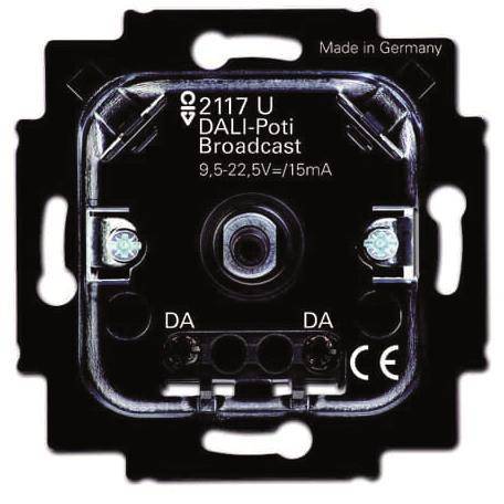 BJ DALI-Poti Broadcast UP 2117 U Busch-Dimmer Install.Baumaterial Schaltermat/Geb.Steu Schalter
