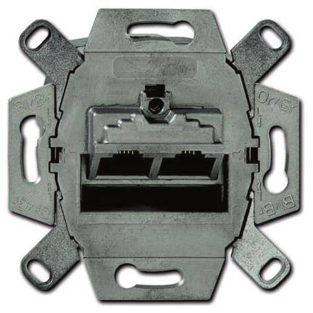 BJ UP Anschlussdose UAE 0218/12-101 RJ45 CAT6 LSA-Plus Install.Baumaterial Schaltermat/Geb.Steu