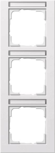 GIRA 110329 Abdeckrahmen 3fach senkrecht BSF E2 Reinweiß glänzend Install.Baumaterial Schalter