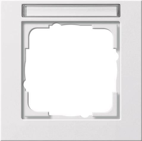 GIRA 109129 Abdeckrahmen 1fach BSF E2 Reinweiß glänzend Install.Baumaterial Schaltermat/Geb.Steu
