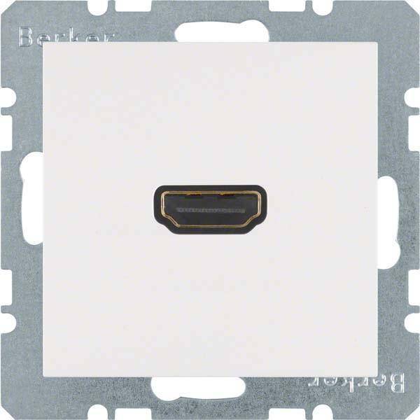 BER HDMI Steckdo m 90 3315438989 Steckanschluss S.1/B.3/B.7 Glas Install.Baumaterial Schalter