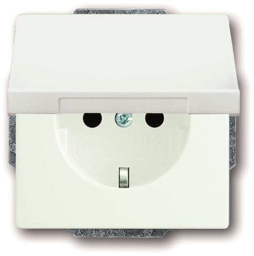 BJ SCHUKO Steckdose 20 EUK-884 Klappdeckel Install.Baumaterial Schaltermat/Geb.Steu Schalter