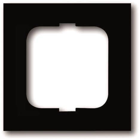 BJ future linear Rahmen 1721-885K 1fach für Kanalinst. schwarz matt Install.Baumaterial Schalter