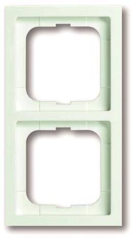 BJ future linear Rahmen 1722-884K 2fach für Kanalinst. studioweiß matt Install.Baumaterial