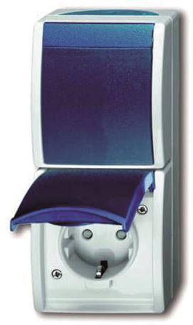 BJ Ocean Kombination 2601/6/20 EBW-53 mit erh. Ber.-sch. / grau/blaugrün Install.Baumaterial