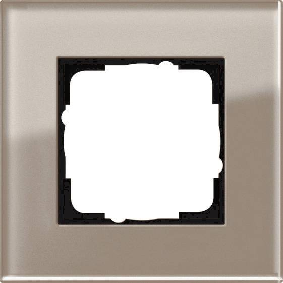 GIRA 0211122 Abdeckrahmen 1fach Esprit Glas Umbra Install.Baumaterial Schaltermat/Geb.Steu Schalter