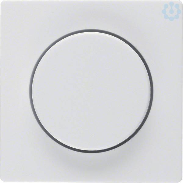 BER Q1 Dimmer-Abdeckung für 11376089 Drehdimmer polarweiss samt Install.Baumaterial Schalter