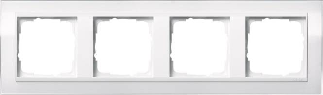 GIRA 0214723 Abdeckrahmen 4fach Zwischen rahmen RW gl. Event Klar Weiß Install.Baumaterial Schalter