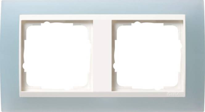 GIRA 0212395 Abdeckrahmen 2fach Zwischen rahmen RW gl. Event Opak Mint Install.Baumaterial Schalter