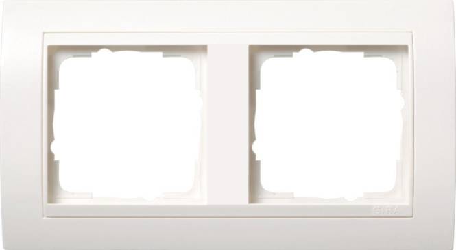 GIRA 0212803 Abdeckrahmen 2fach Zwischen rahmen RW gl. Event Reinweiß Install.Baumaterial Schalter