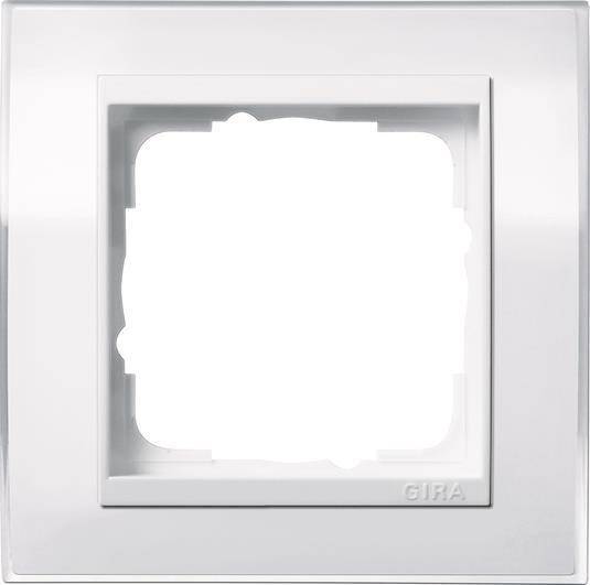 GIRA 0211723 Abdeckrahmen 1fach Zwischen rahmen RW gl. Event Klar Weiß Install.Baumaterial Schalter